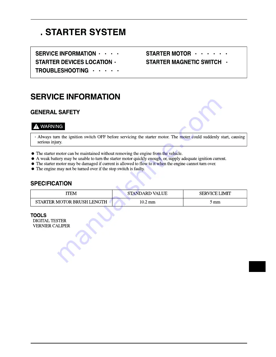 DAELIM S1 125 - SERVICE Service Manual Download Page 209