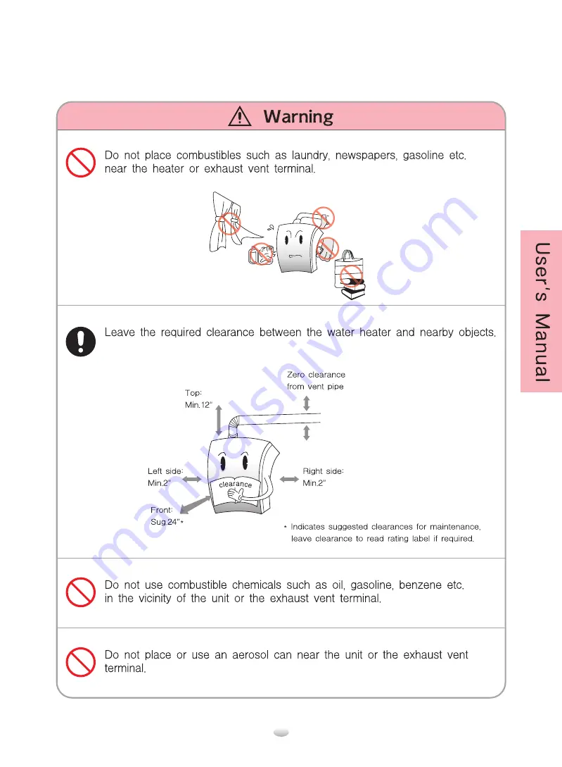 Daesung Celtic HW-13 Installation Manual And Owner'S Manual Download Page 5