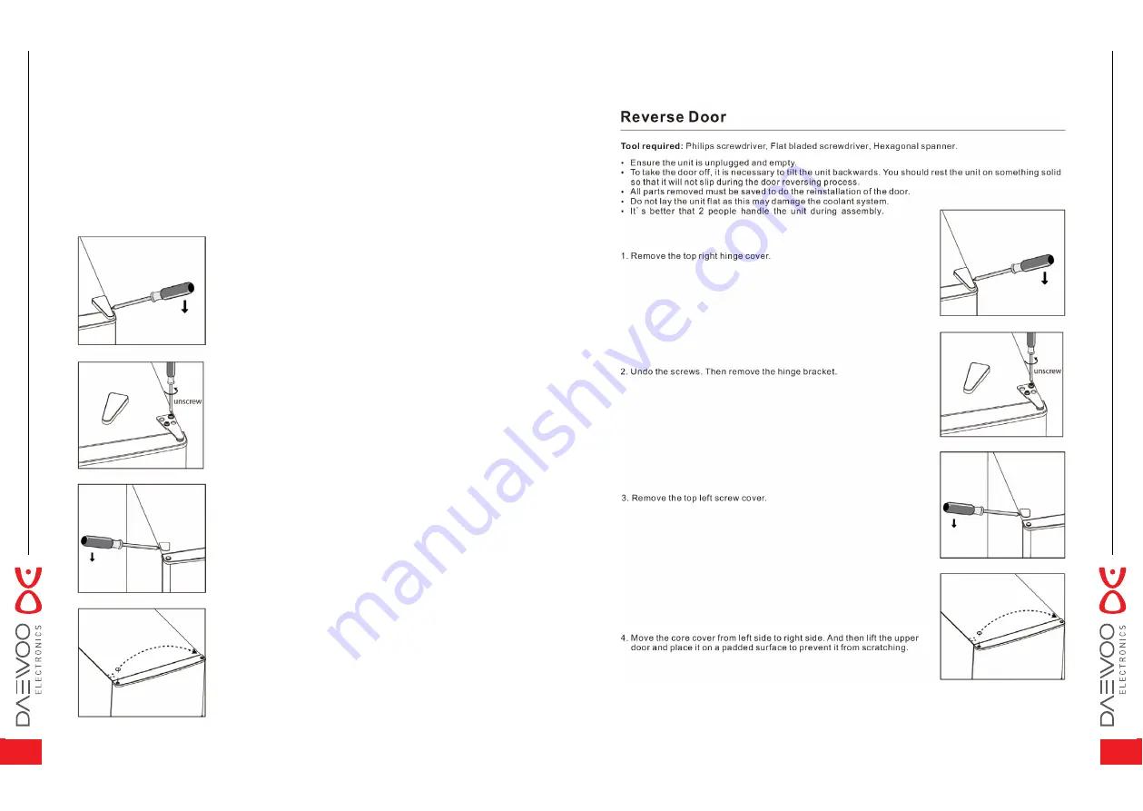 DAEWOO ELECTRONICS DELF-0500 Series User Manual Download Page 8