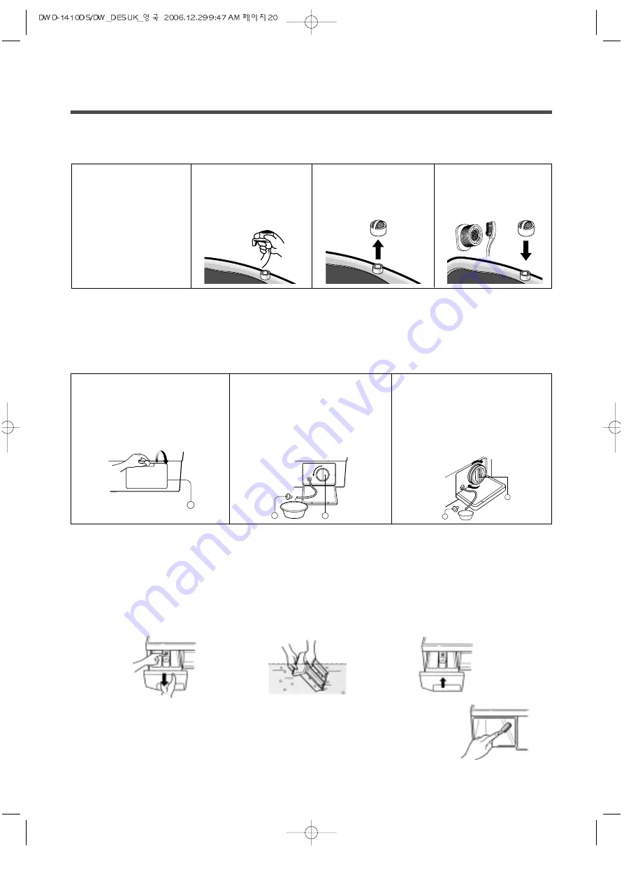 DAEWOO ELECTRONICS DWD-1410DS Instruction Manual Download Page 20