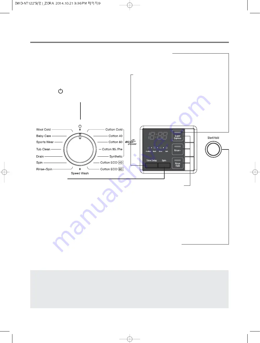 DAEWOO ELECTRONICS DWD-NT122'S Скачать руководство пользователя страница 9