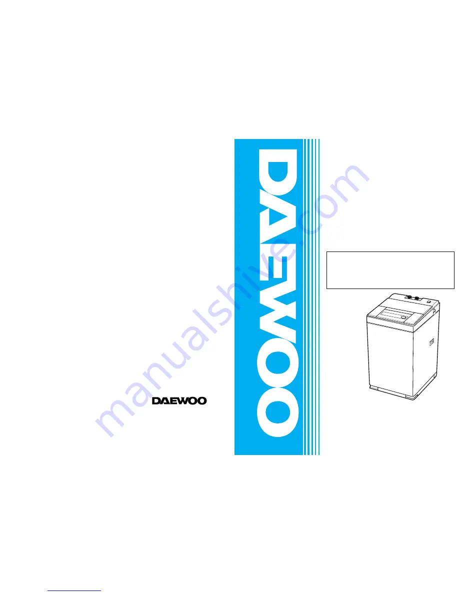 DAEWOO ELECTRONICS DWF-5590D Series Service Manual Download Page 1