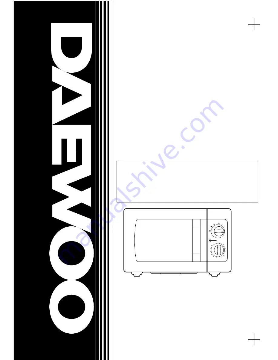 DAEWOO ELECTRONICS KOG-3667OS Service Manual Download Page 1