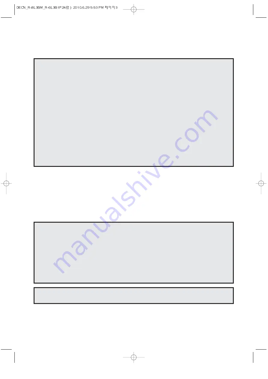 DAEWOO ELECTRONICS KOR-8L3BM Operating Instructions & Cook Book Download Page 4