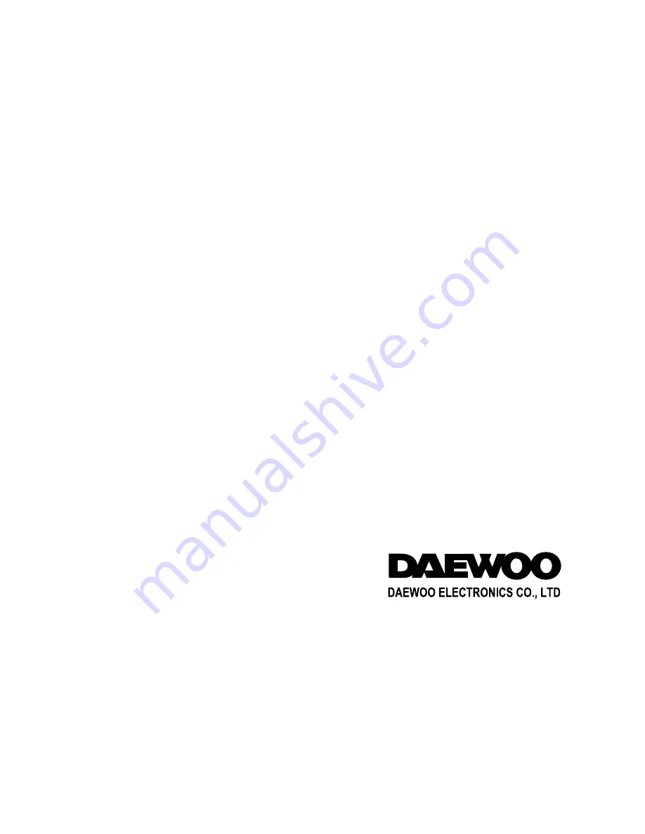 Daewoo Lucoms F14H3 Service Manual Download Page 54