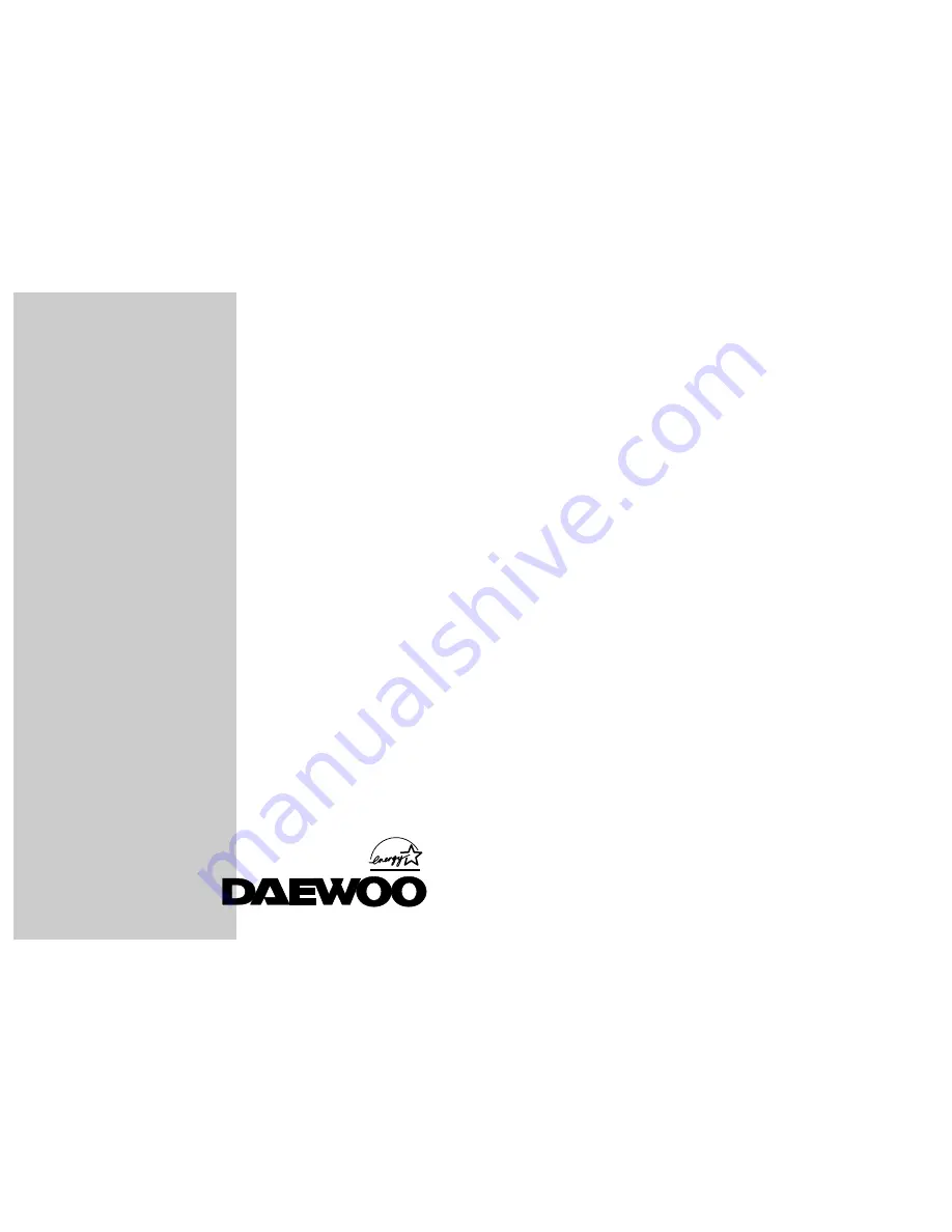 Daewoo 103FH User Manual Download Page 1