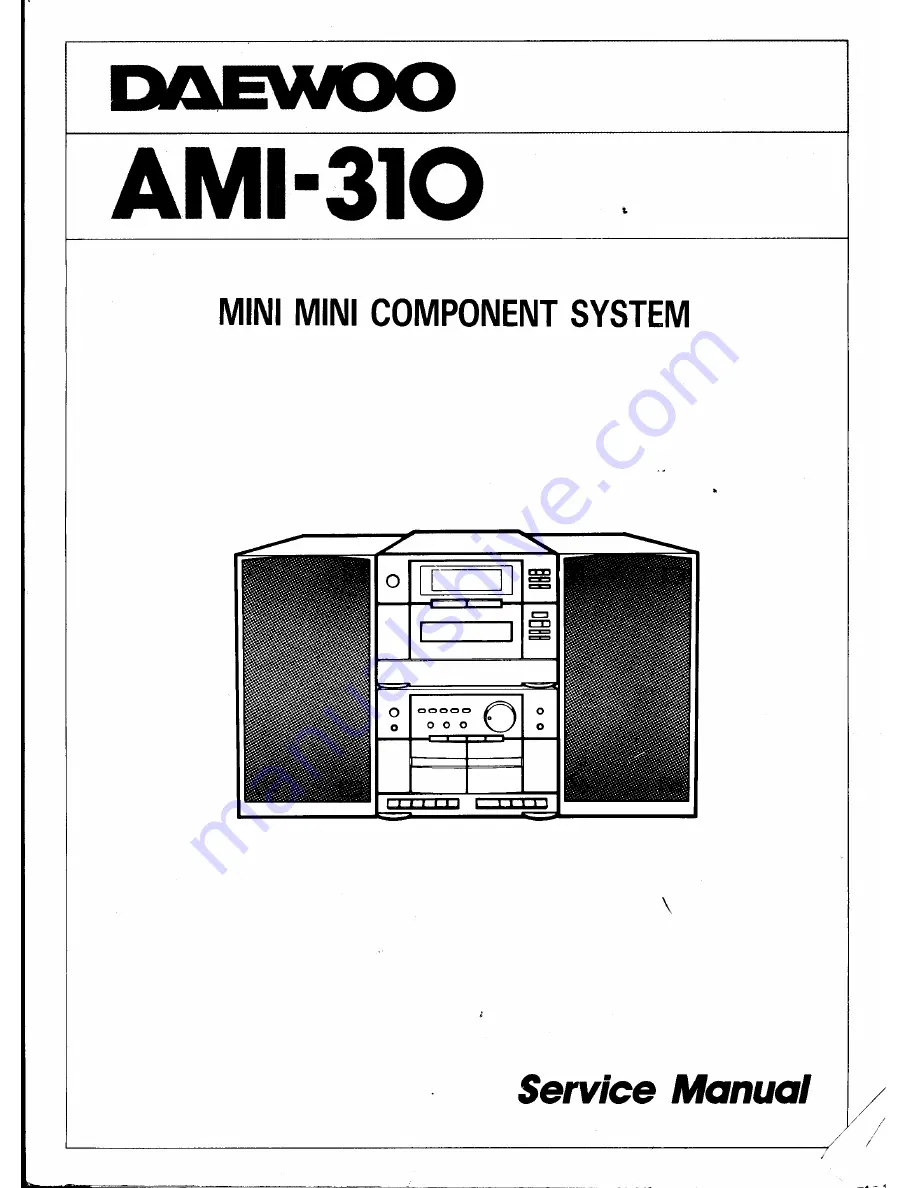 Daewoo AMI-310 Скачать руководство пользователя страница 1