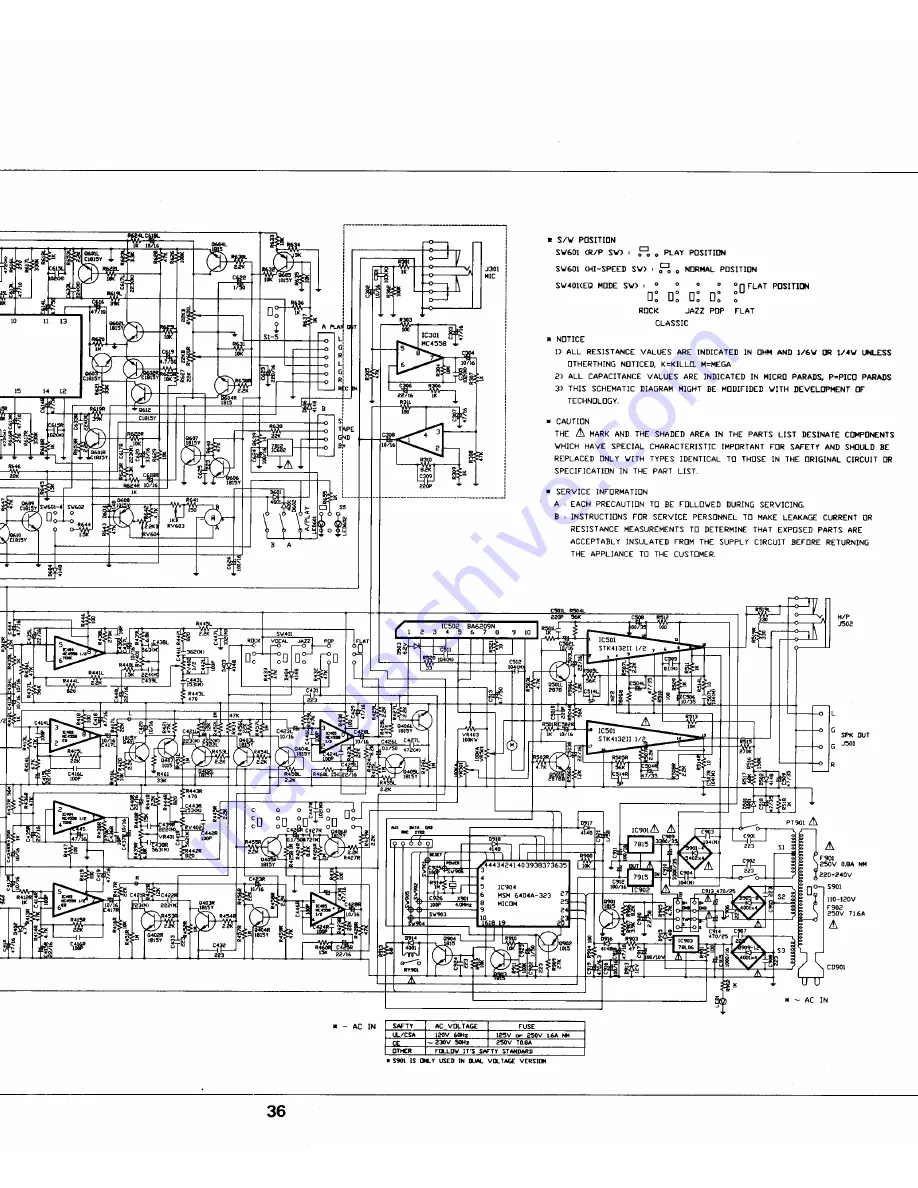 Daewoo AMI-960 Service Manual Download Page 46