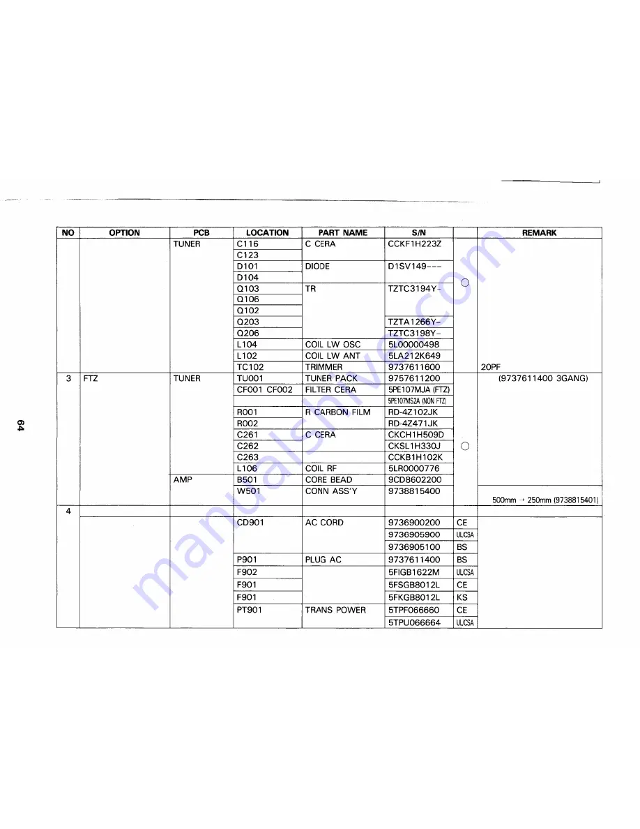 Daewoo AMI-960 Service Manual Download Page 79