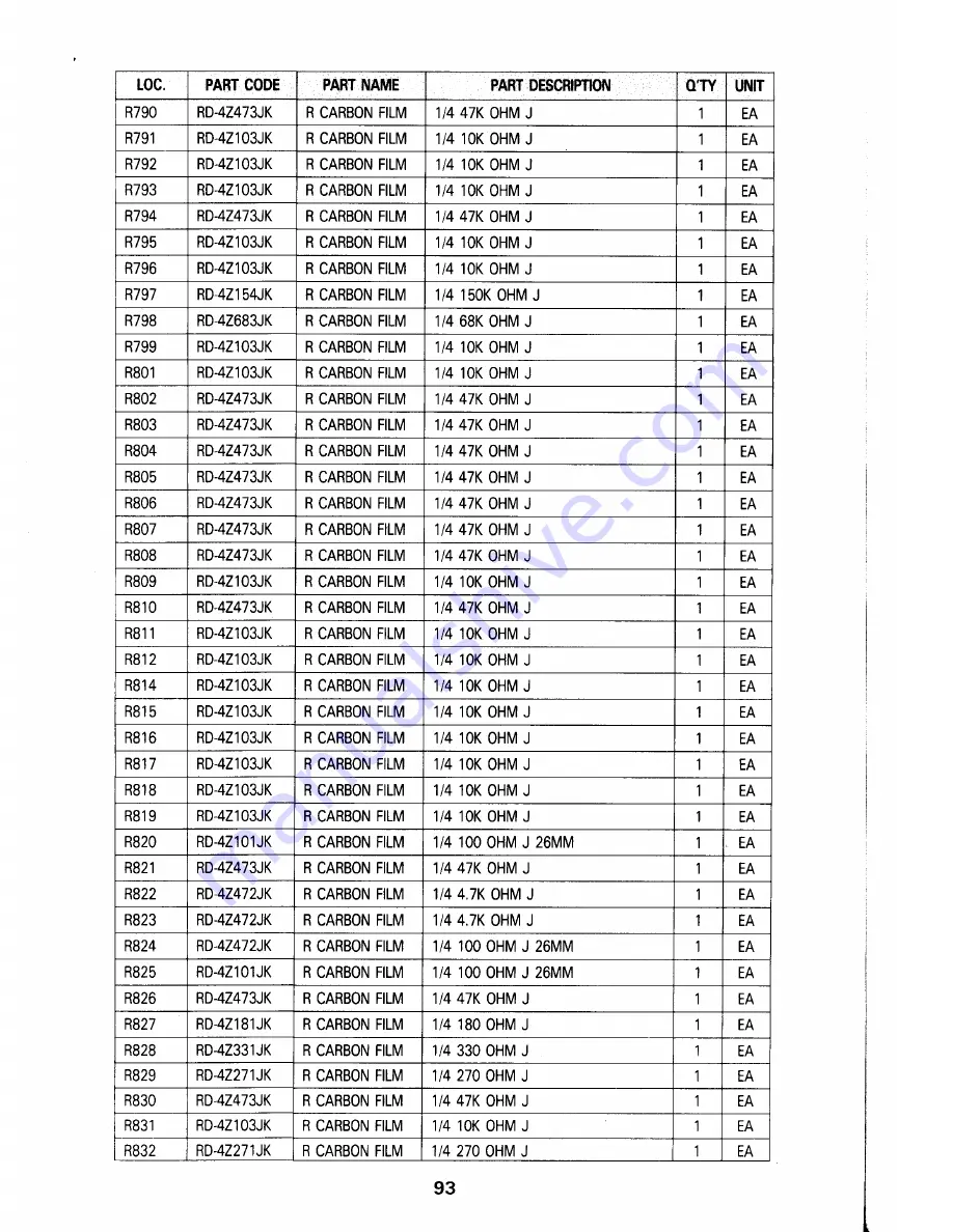 Daewoo AMI-960 Service Manual Download Page 108