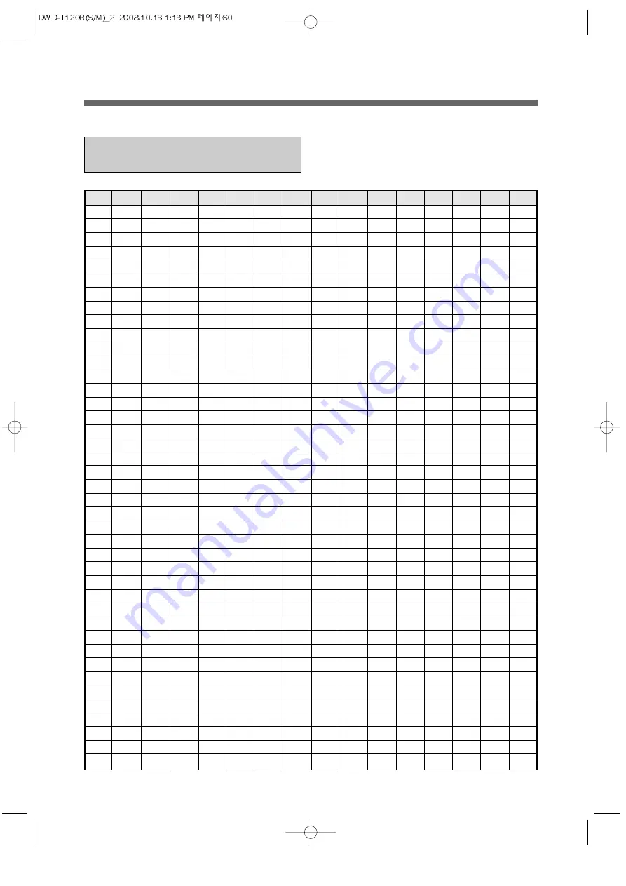 Daewoo D-UD1213EPB Service Manual Download Page 64