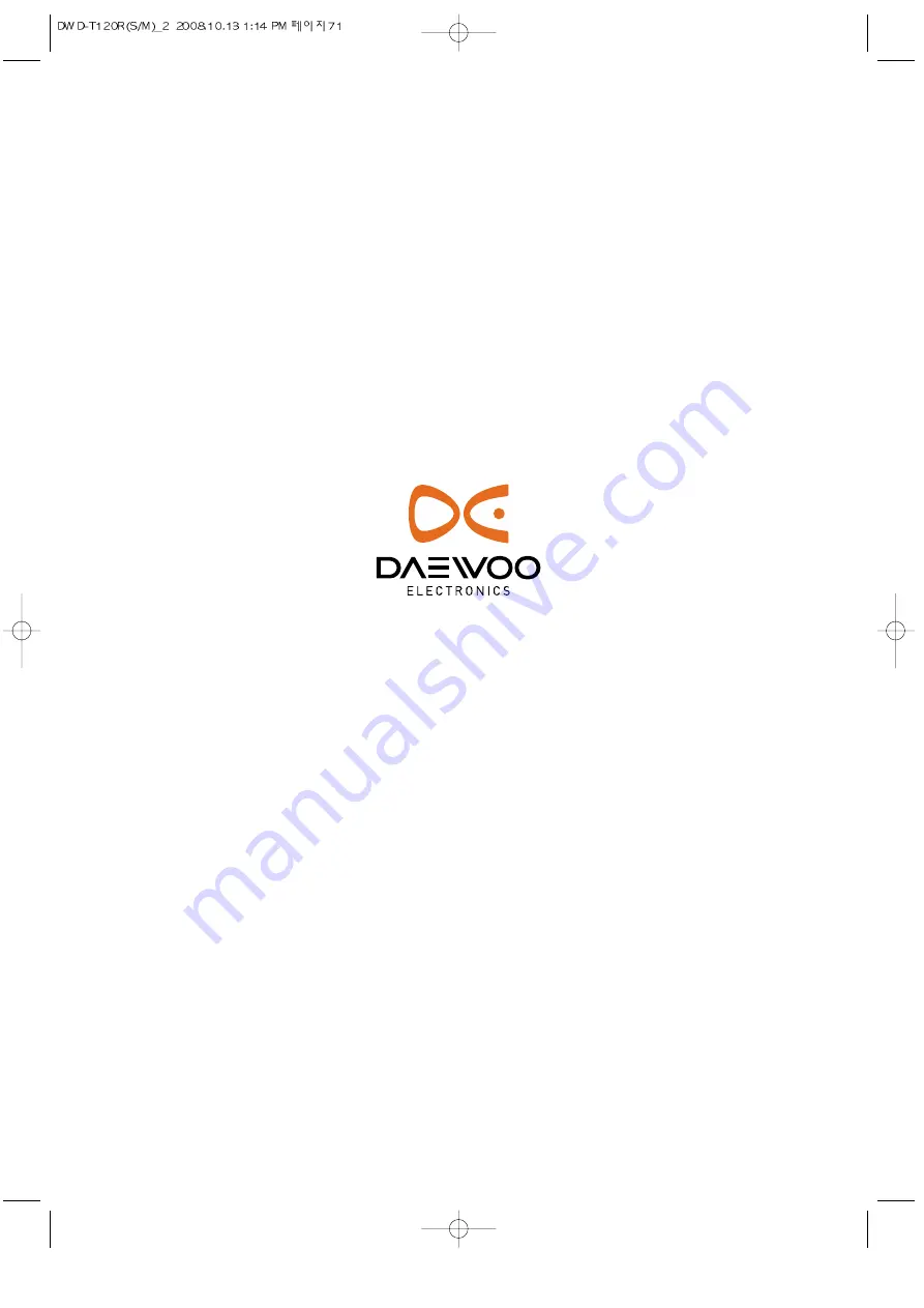 Daewoo D-UD1213EPB Service Manual Download Page 75