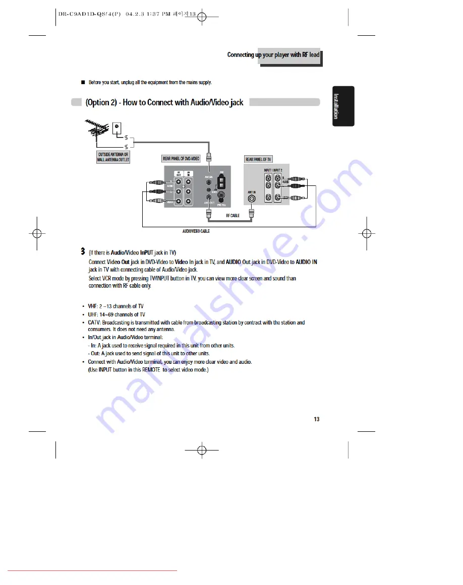 Daewoo DCR-7120D Скачать руководство пользователя страница 15