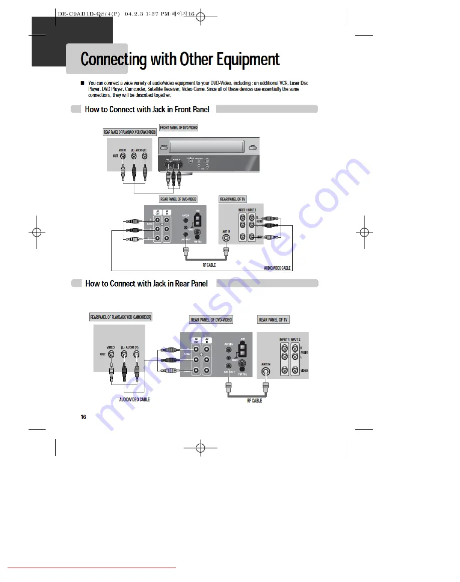 Daewoo DCR-7120D User Manual Download Page 18