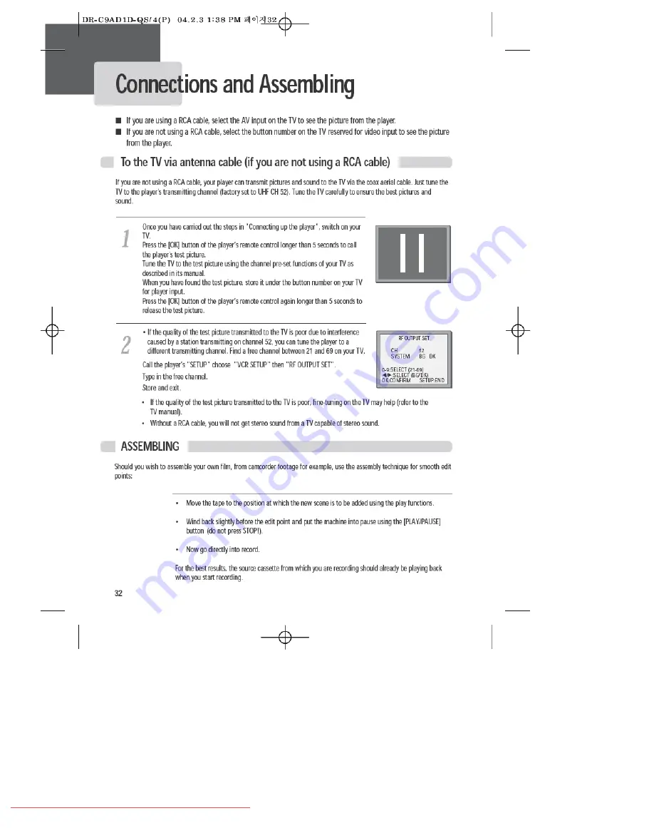 Daewoo DCR-7120D User Manual Download Page 34