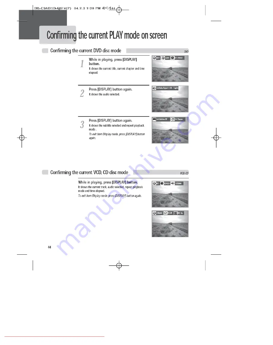 Daewoo DCR-7120D User Manual Download Page 46