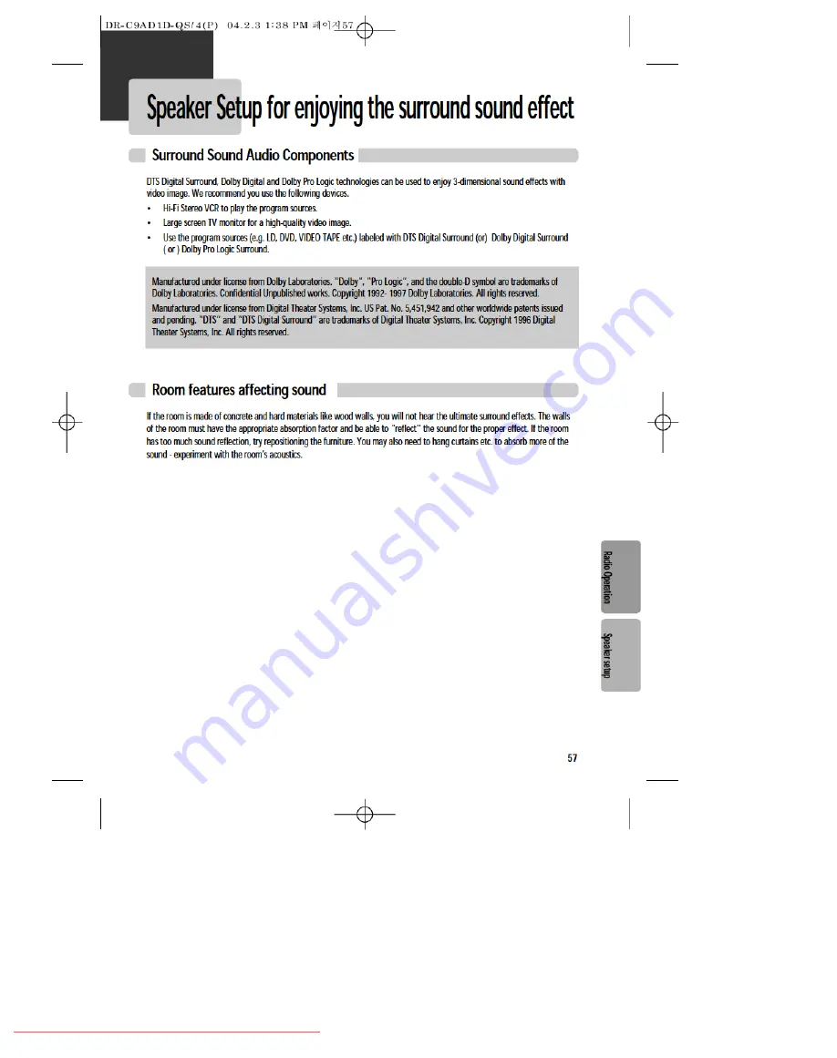 Daewoo DCR-7120D User Manual Download Page 59