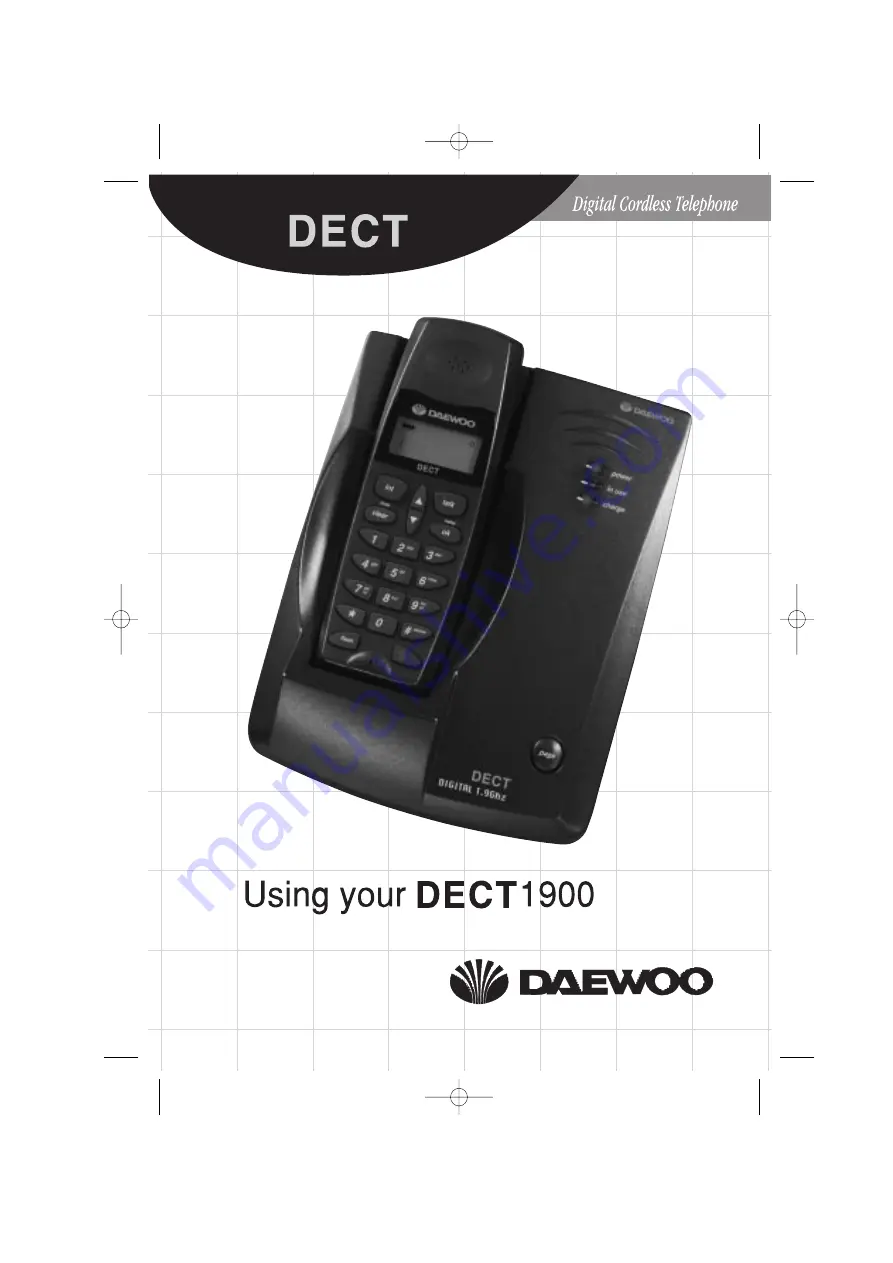 Daewoo DECT 1900 Manual Download Page 1