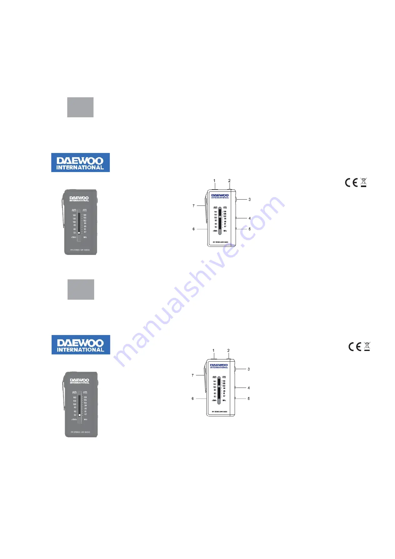 Daewoo DRP-9 User Manual Download Page 1