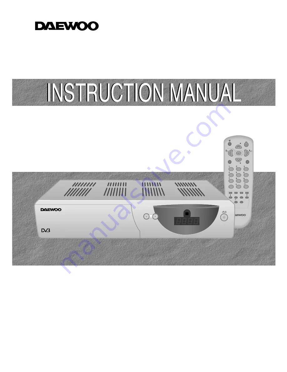 Daewoo DSD-9230E Instruction Manual Download Page 1