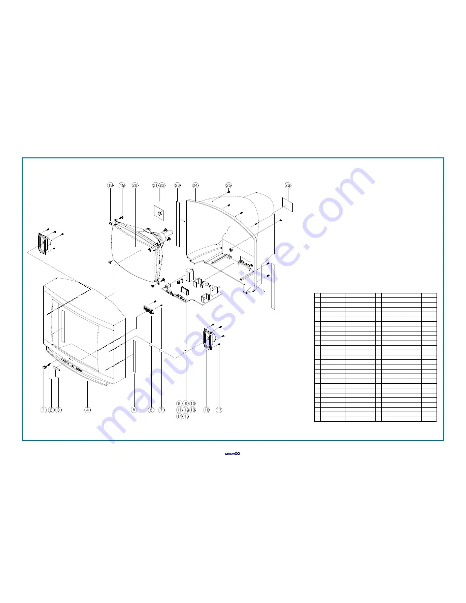 Daewoo DTC-25G1TM Service Manual Download Page 33