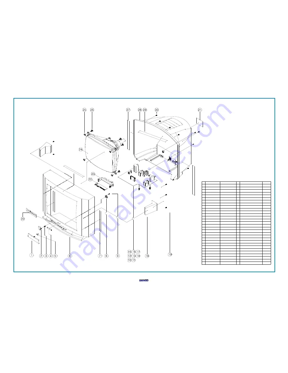 Daewoo DTC-25G1TM Service Manual Download Page 36