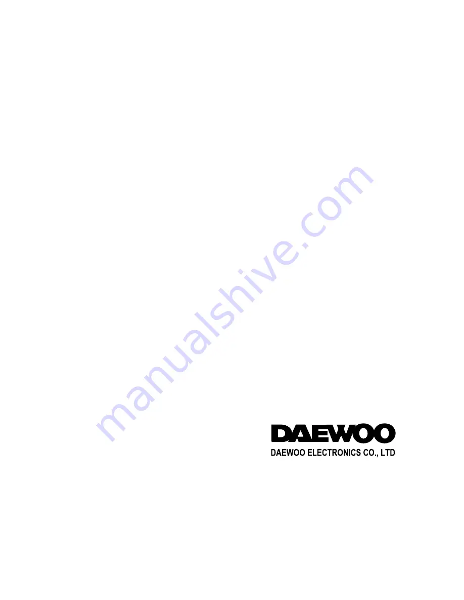 Daewoo DTD-29U8ME Service Manual Download Page 30