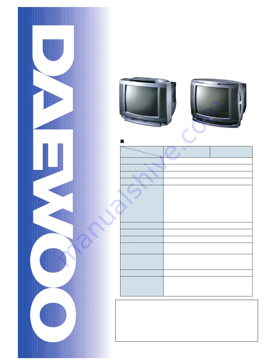 Daewoo DTH-20D5FS Service Manual Download Page 1