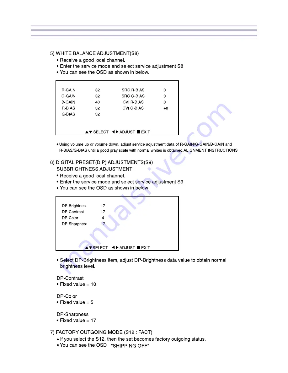 Daewoo DTH-2930 Service Manual Download Page 14