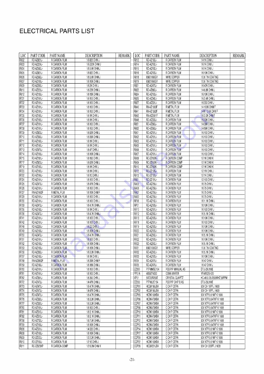 Daewoo DTM-2930MP Service Manual Download Page 22