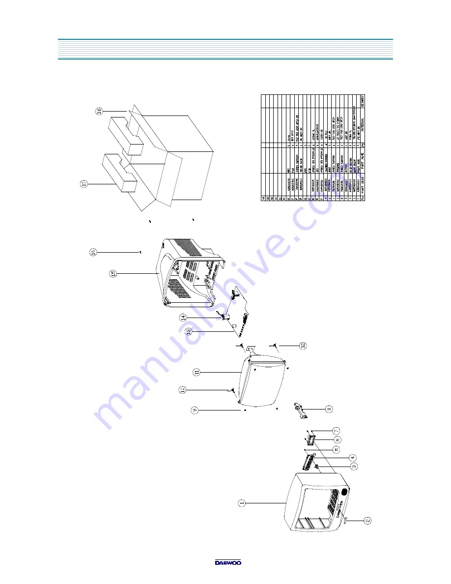 Daewoo DTQ-14U1FS/20U1FS Service Manual Download Page 34