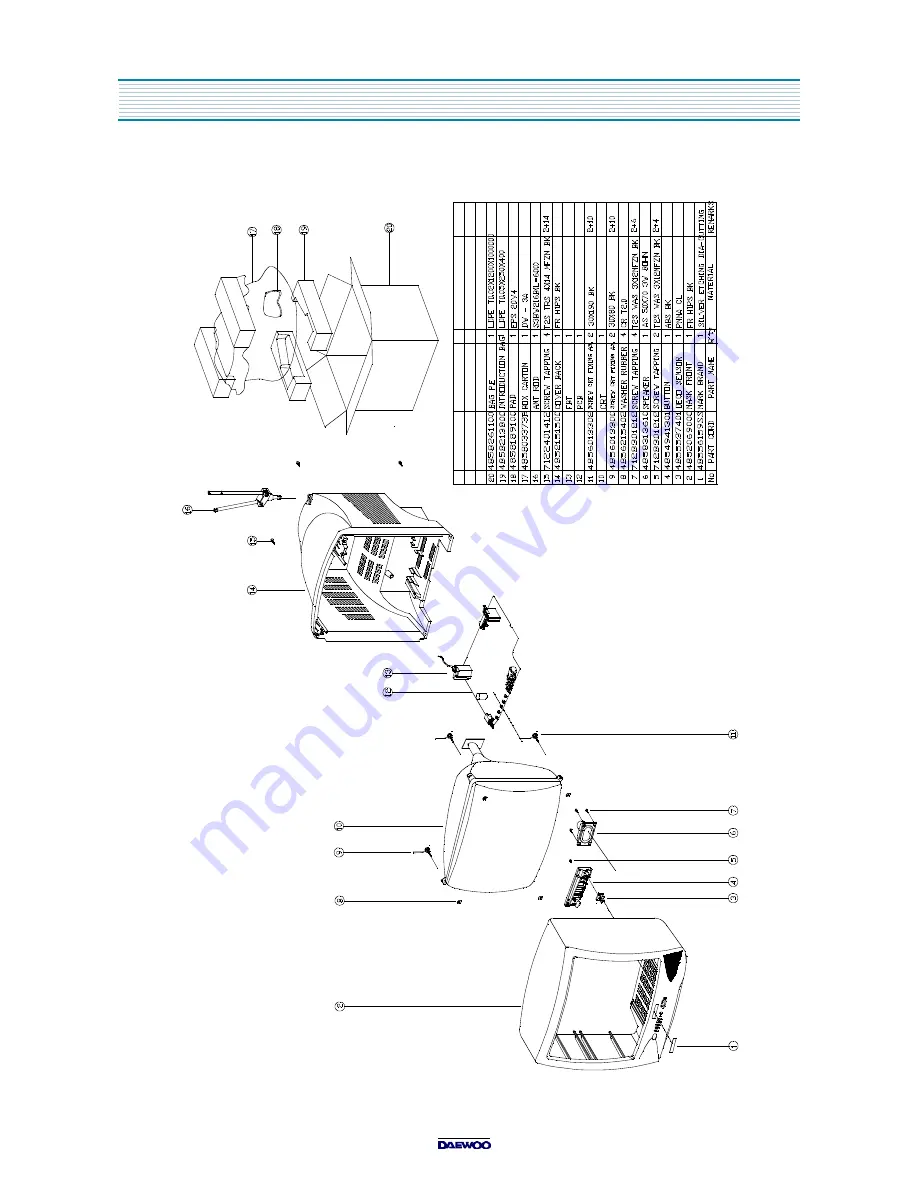 Daewoo DTQ-14U1FS/20U1FS Service Manual Download Page 39