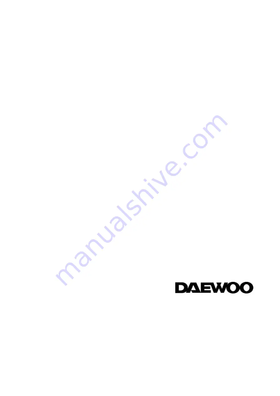 Daewoo DTQ - 20D5FS Service Manual Download Page 31