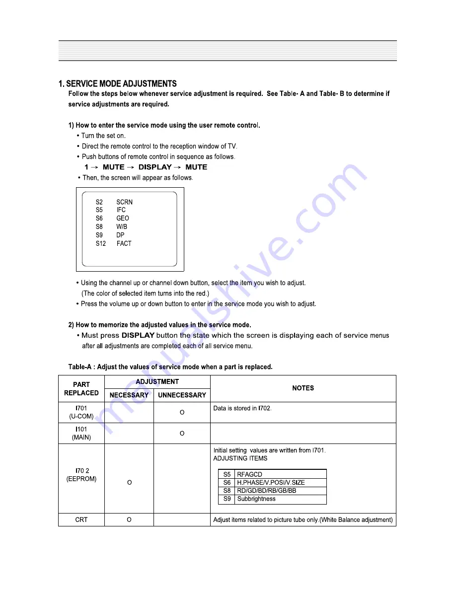 Daewoo DTQ-29S4FC Service Manual Download Page 7