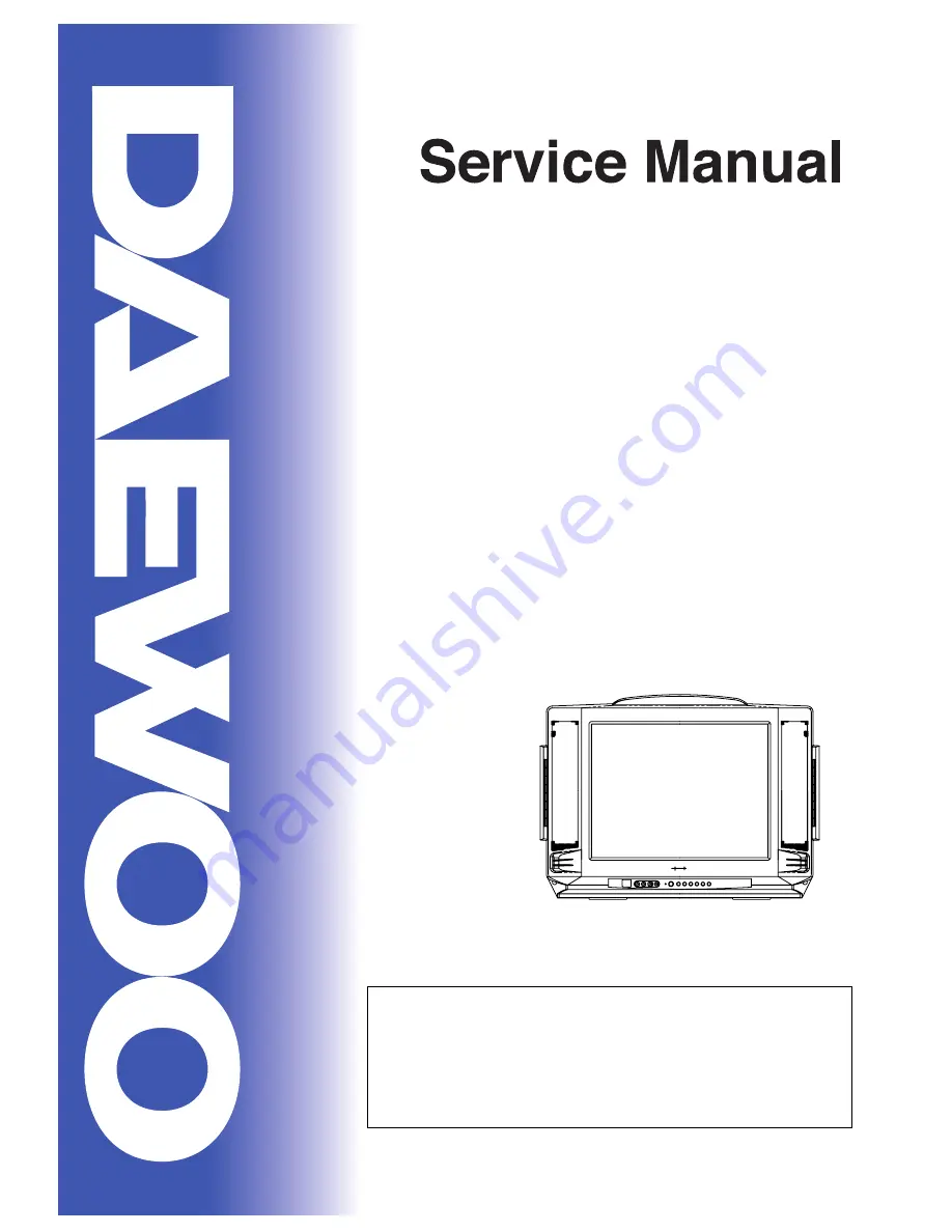 Daewoo DTR-14D3TM Service Manual Download Page 1