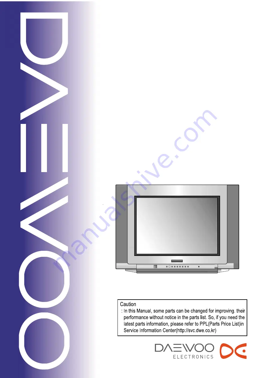 Daewoo DTR-29D3ME Service Manual Download Page 1