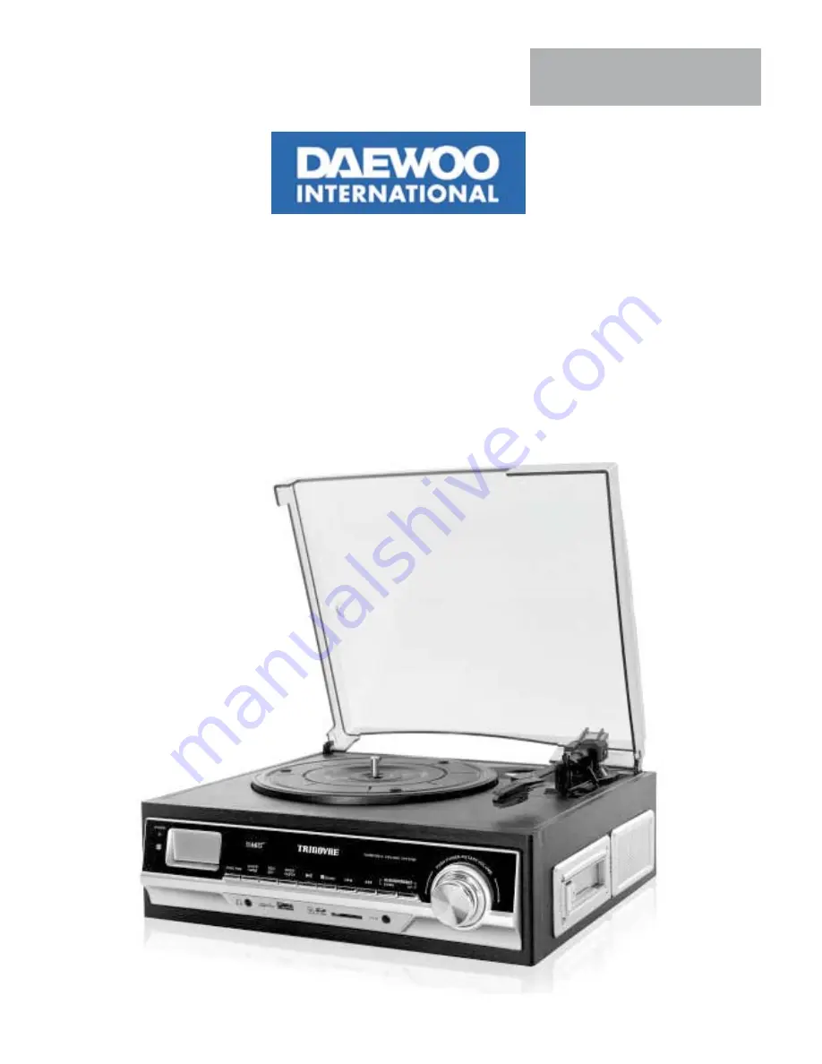 Daewoo DTR-400 User Manual Download Page 1