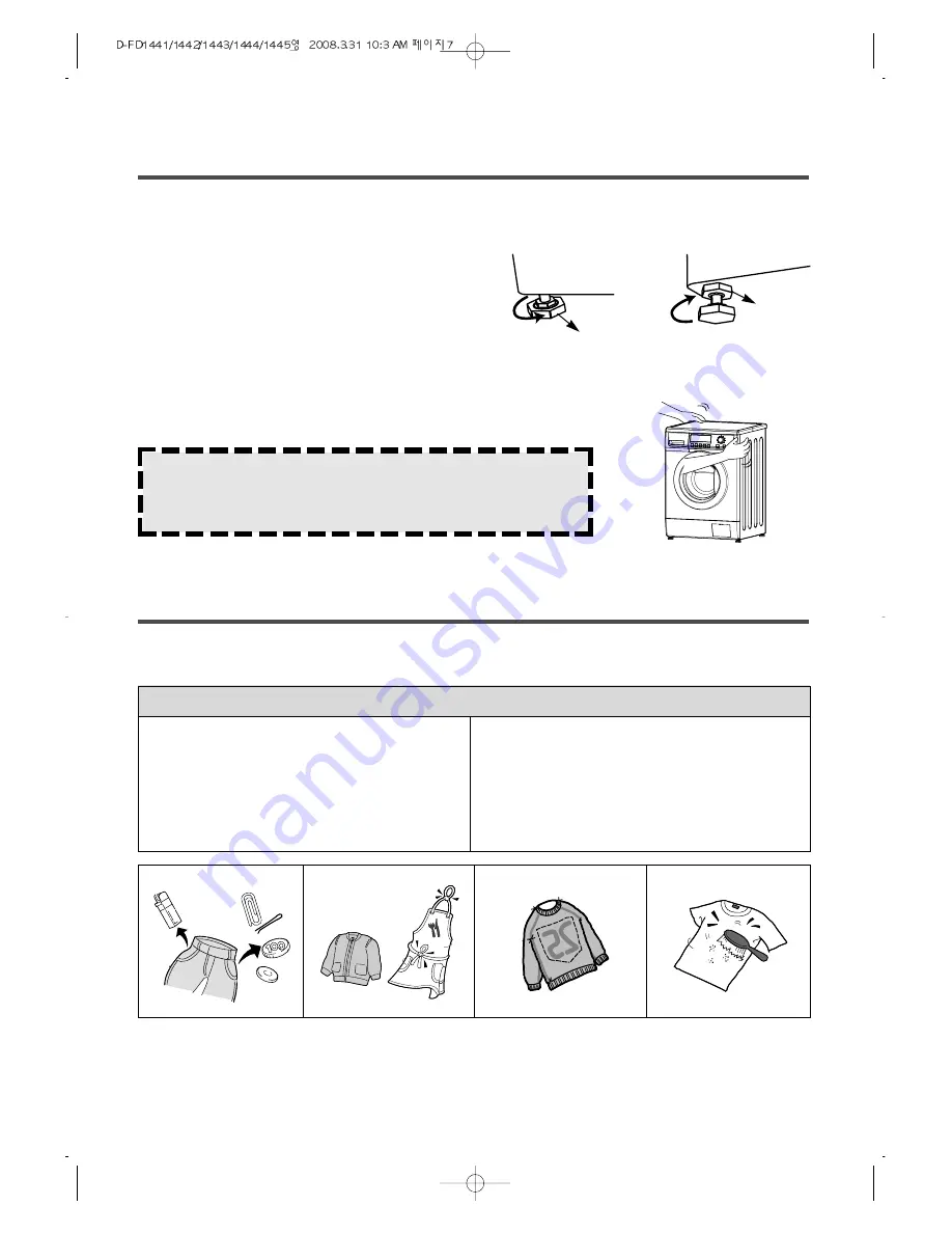 Daewoo DWD-1442 Instruction Manual Download Page 7