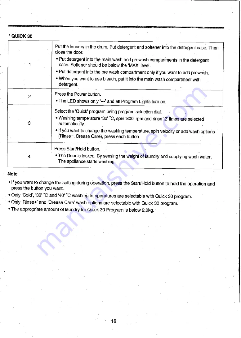 Daewoo DWD-F1221 Instruction Manual Download Page 18