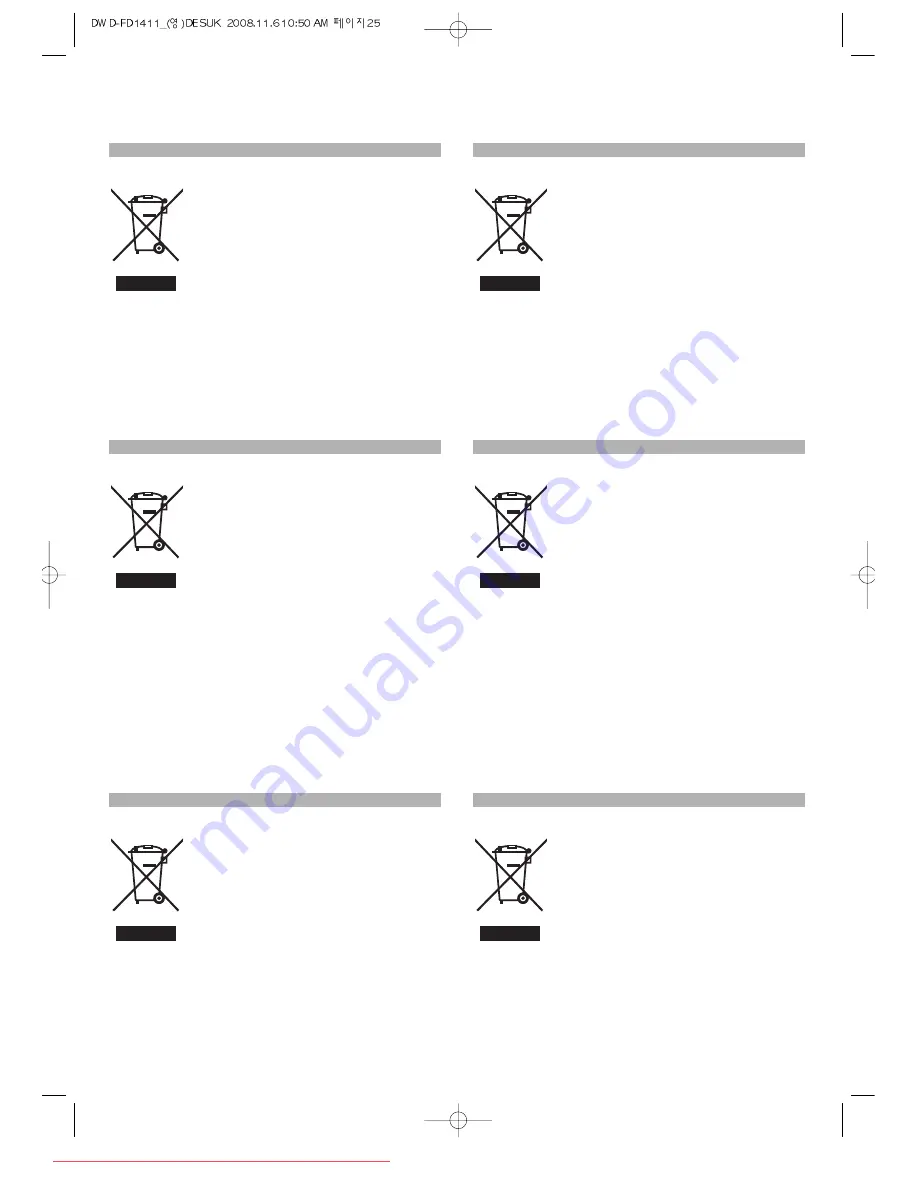 Daewoo DWD-FD1411 Instruction Manual Download Page 25