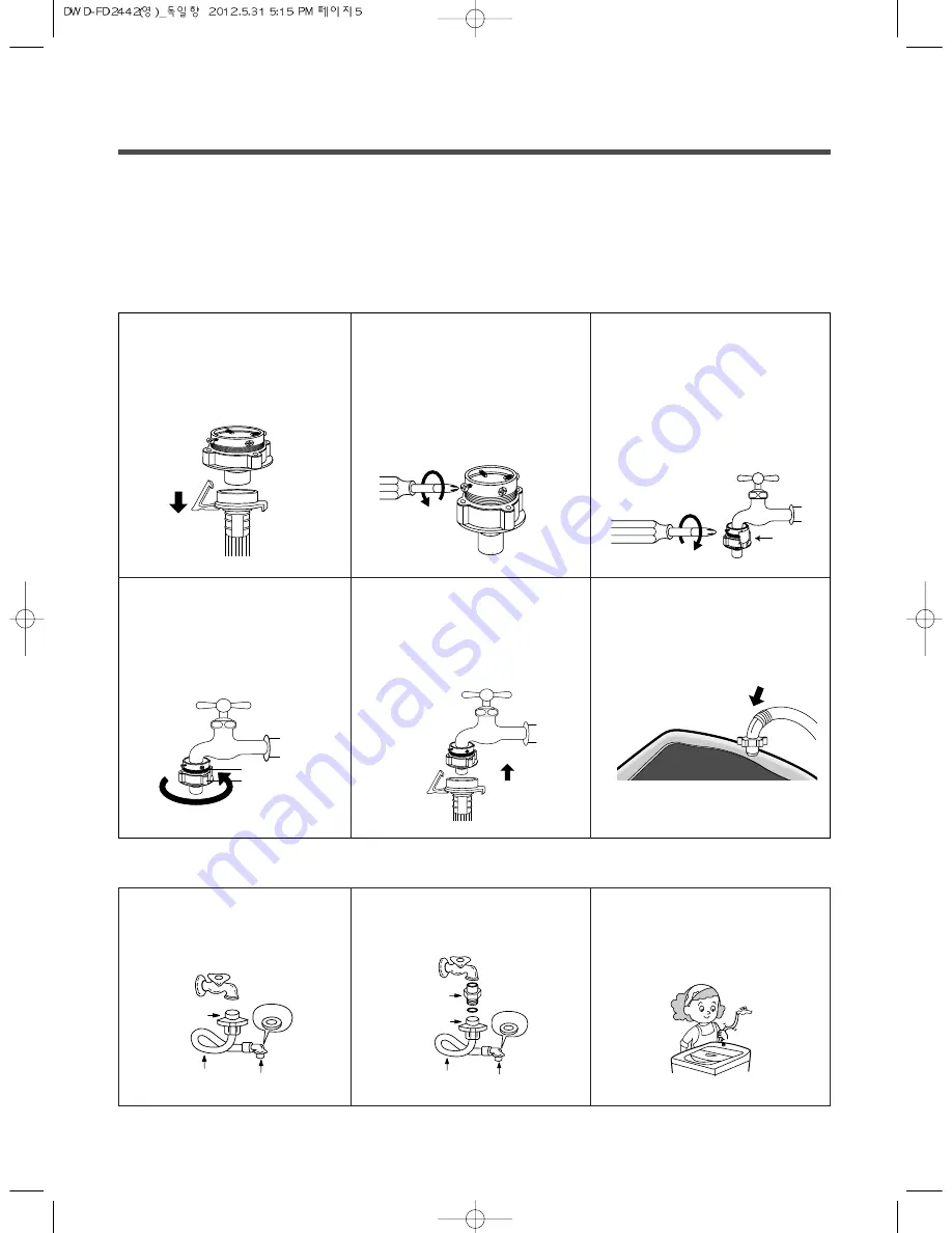 Daewoo DWD-FD2442 Instruction Manual Download Page 5