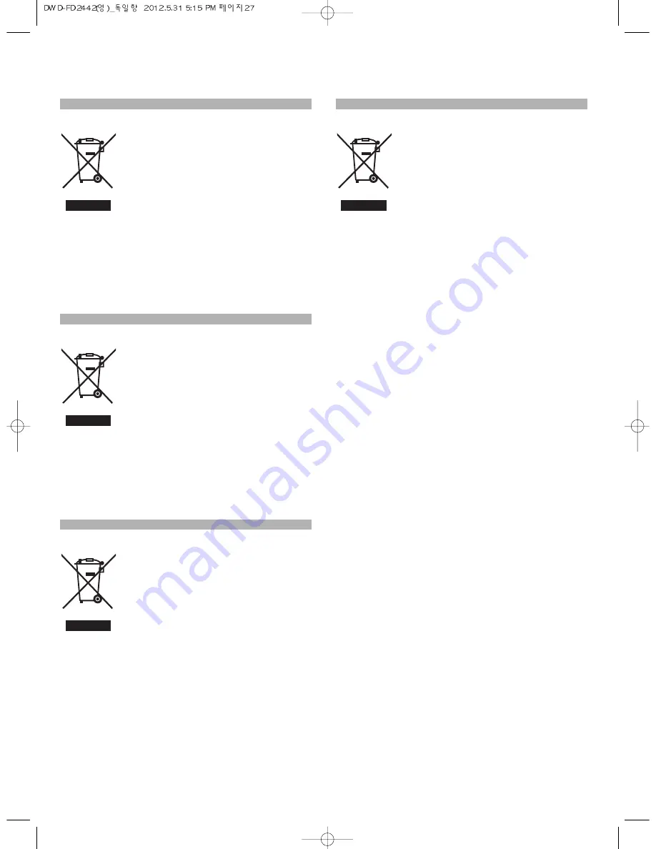 Daewoo DWD-FD2442 Instruction Manual Download Page 27