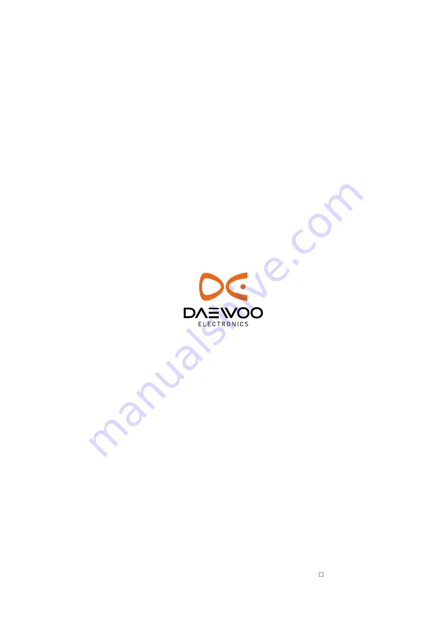 Daewoo DWD-FT1011 Service Manual Download Page 64