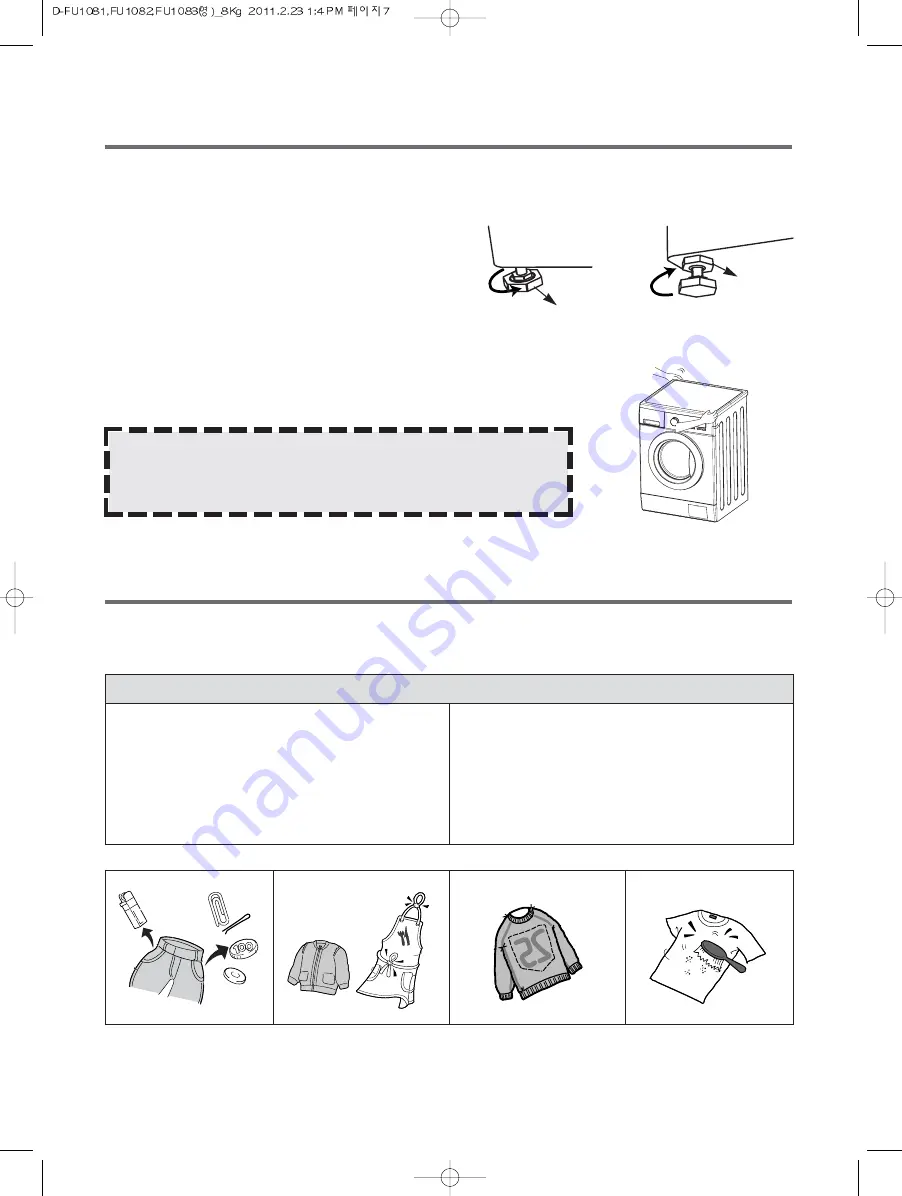 Daewoo DWD-FU1081 Instruction Manual Download Page 7