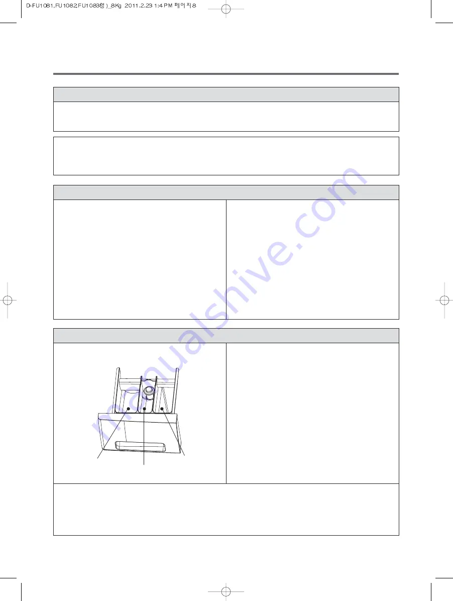 Daewoo DWD-FU1081 Instruction Manual Download Page 8