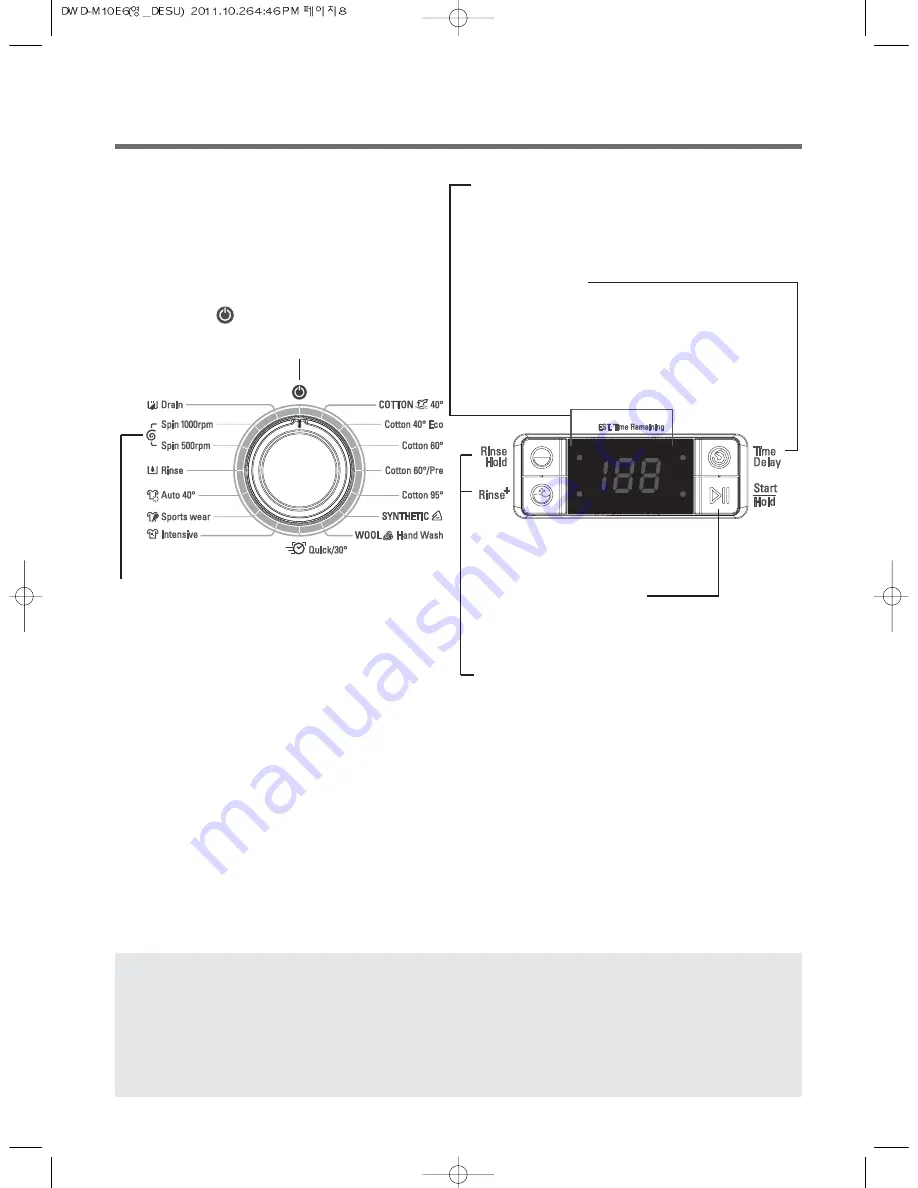 Daewoo DWD-M10E6 Instruction Manual Download Page 8