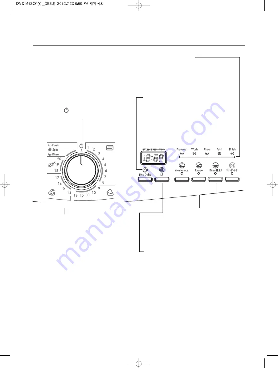 Daewoo DWD-M12CK Instruction Manual Download Page 8