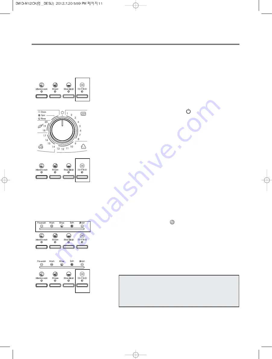 Daewoo DWD-M12CK Instruction Manual Download Page 11