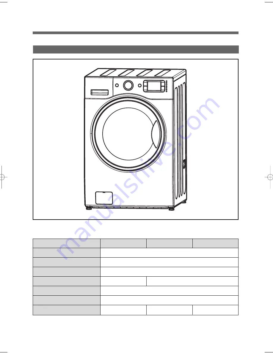 Daewoo DWD-WD135 SERIES Скачать руководство пользователя страница 6