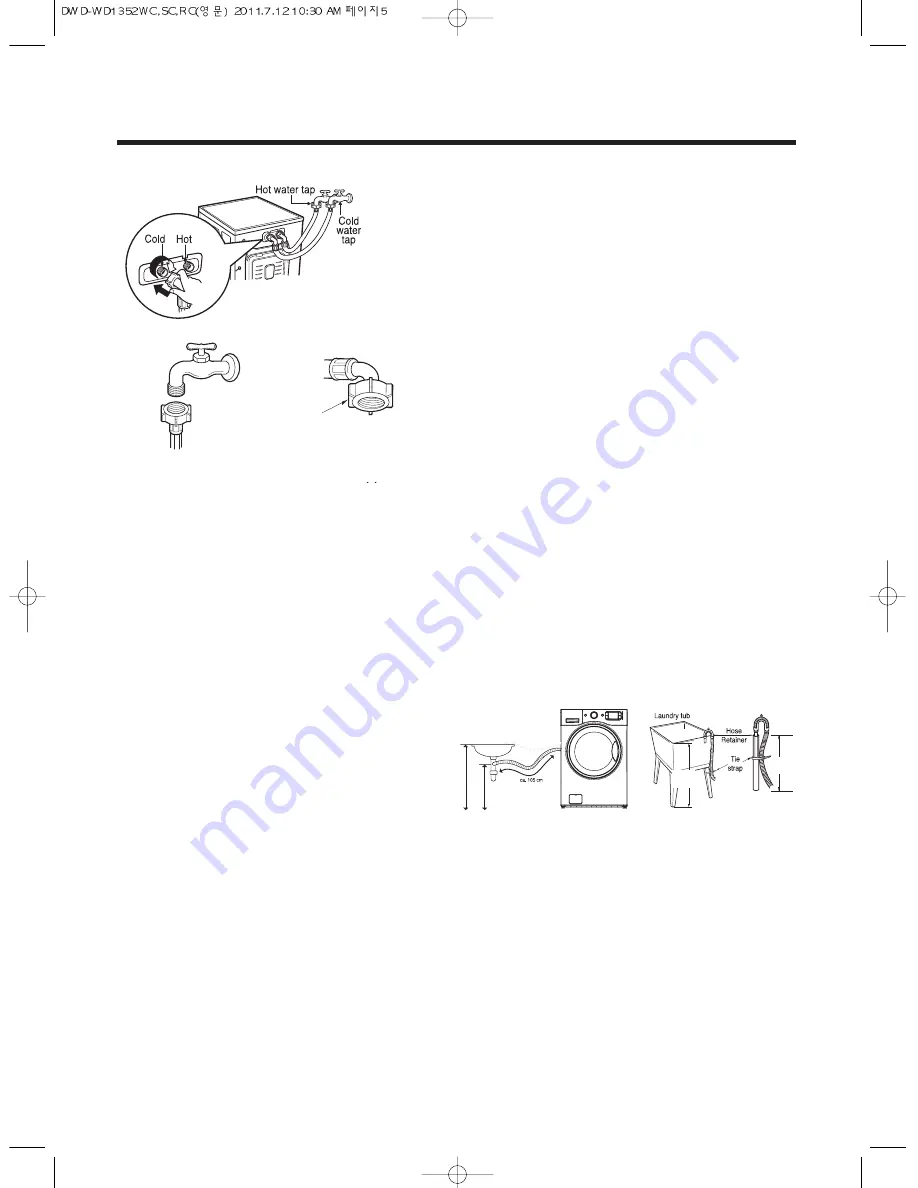 Daewoo DWD-WD1352RC Скачать руководство пользователя страница 5